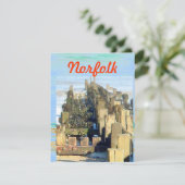 Norfolk Beach Telefoon Feestdagenkaart (Staand voorkant)