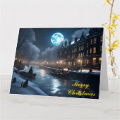 Norfolk Brads Kerst Kaart (Gele Bloem)