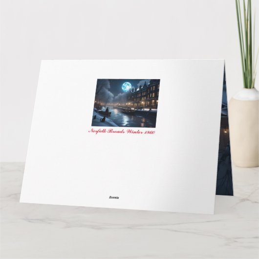 Norfolk Brads Kerst Kaart (Achterkant)