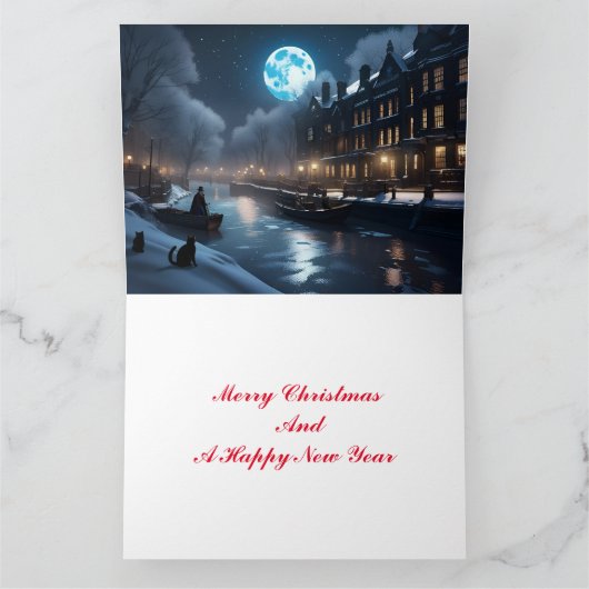 Norfolk Brads Kerst Kaart (Binnen)