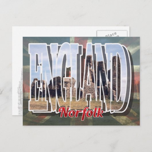 Norfolk, Briefkaart Engeland (Voorkant / Achterkant)