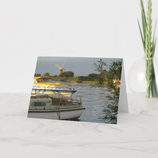 Norfolk Broads - de Lege Kaart van Groeten (Voorkant)