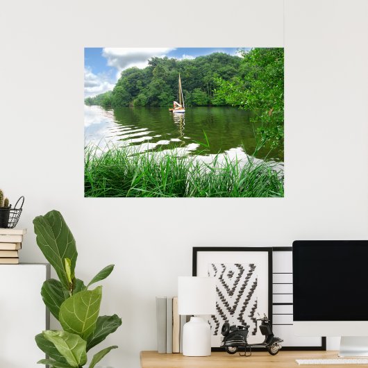 Norfolk Broads Poster (Thuiskantoor)