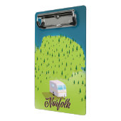 Norfolk Caravan map Notitieboek Mini Klembord (Angled2)