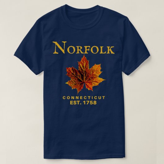 Norfolk CT  Connecticut Autumn  T-shirt (Design voorkant)