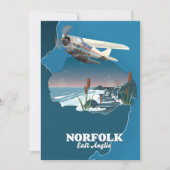 Norfolk East Anglia kaart (Voorkant)