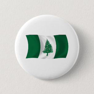 Norfolk-eiland Vlag Knop Ronde Button 5,7 Cm