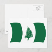 Norfolk-eiland Vlag Postkaart (Voorkant / Achterkant)