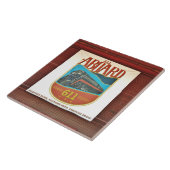 Norfolk en Westerne 611 Banner op de Tegel Tegeltje (Zijkant)