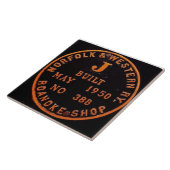 Norfolk en Westerne 611 bouwstijlen Bord Tile Tegeltje (Zijkant)