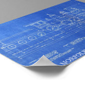 NORFOLK EN WESTERNE SPOORWEGMOTOR NR. 521 POSTER (Hoek)