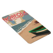 Norfolk, Engeland Vintage Reisposter Magneet (Rechterzijde)