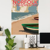 Norfolk, Engeland Vintage Reisposter Poster (Thuiskantoor)