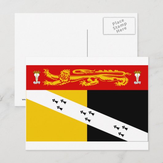 Norfolk Flag Briefkaart (Voorkant / Achterkant)