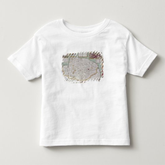 Norfolk, gegraveerd door Jodocus Hondius Kinder Shirts (Voorkant)