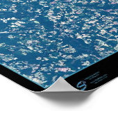 Norfolk Hampton & Virginia Beach Virginia satellit Poster (Hoek)