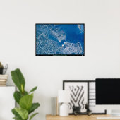 Norfolk Hampton & Virginia Beach Virginia satellit Poster (Thuiskantoor)