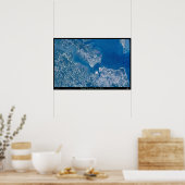 Norfolk Hampton & Virginia Beach Virginia satellit Poster (Keuken)