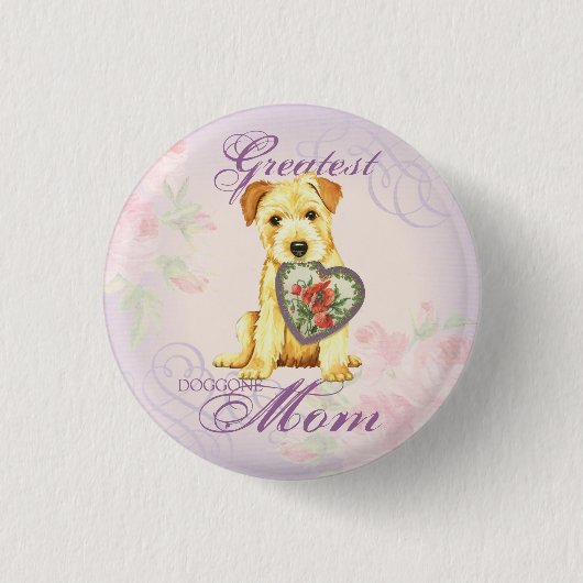 Norfolk Heart mama Ronde Button 3,2 Cm (Voorkant)