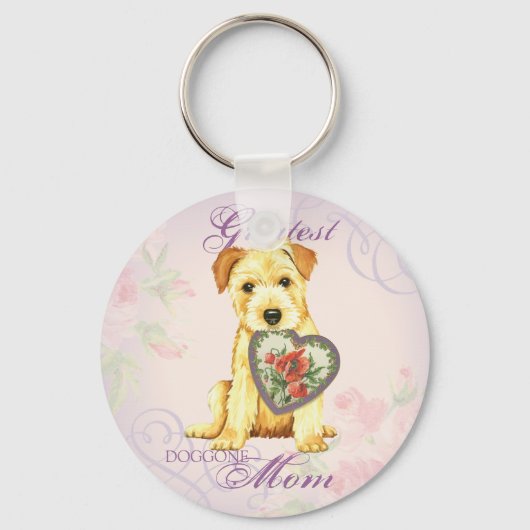 Norfolk Heart mama Sleutelhanger (Voorkant)
