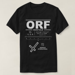 Norfolk International Airport ORF T-shirt
