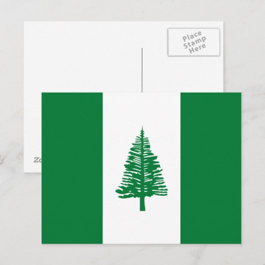 Norfolk Island Flag Briefkaart (Voorkant / Achterkant)