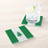 Norfolk Island Flag Glazen Onderzetter (Schuin)