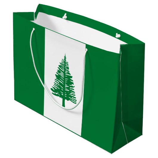 Norfolk Island Flag Groot Cadeauzakje (Achterkant Gekanteld)