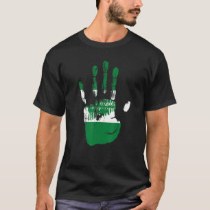 Norfolk Island Flag Hand Mannen Vrouwen Kinder T-shirt