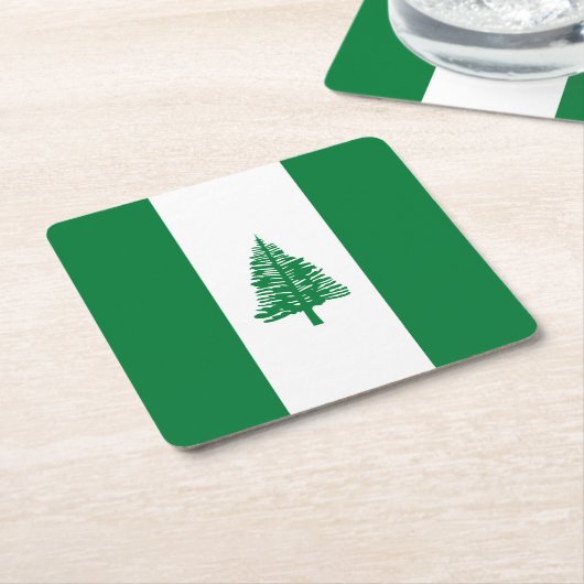 Norfolk Island Flag Kartonnen Onderzetters (Schuin)