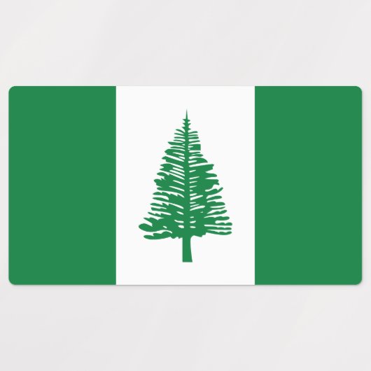 Norfolk Island Flag Labels (Design 1)
