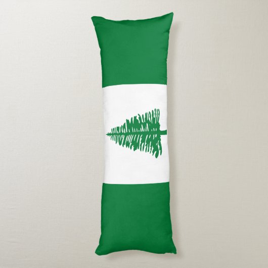 Norfolk Island Flag Lichaamskussen (Achterkant (Verticaal))