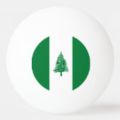 Norfolk Island Flag Pingpongbal (Achterkant)