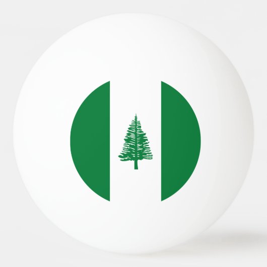 Norfolk Island Flag Pingpongbal (Achterkant)