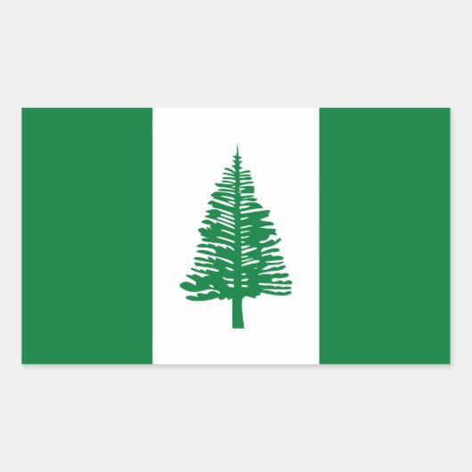Norfolk Island Flag Rechthoekige Sticker (Voorkant)