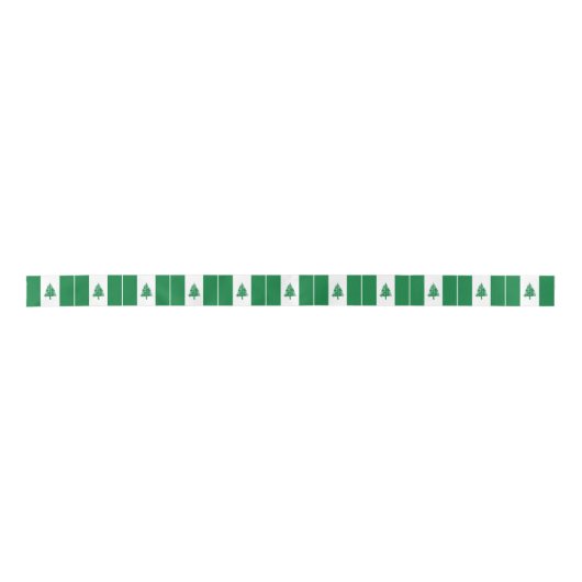 Norfolk Island Flag Satijnen Lint (Voorkant)