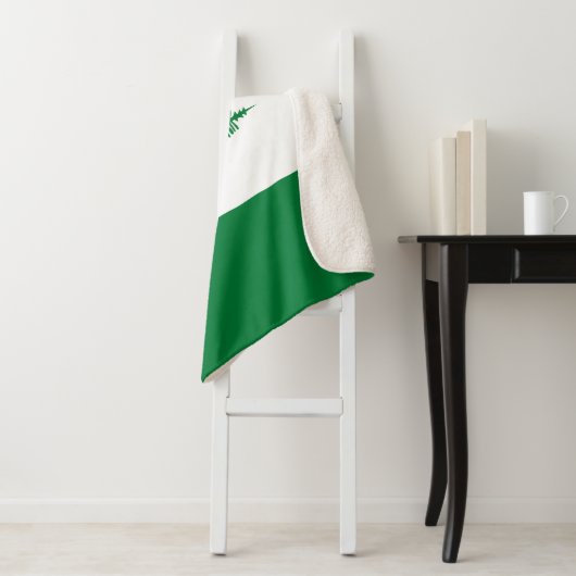 Norfolk Island Flag Sherpa Deken (In situ)