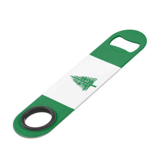 Norfolk Island Flag Speed Flessenopener (Achterkant Gekanteld)
