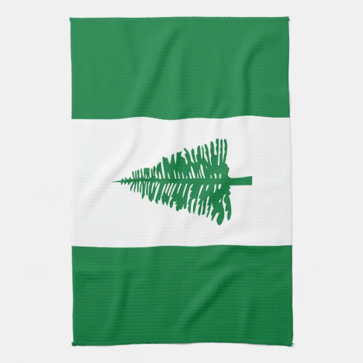 Norfolk Island Flag Theedoek (Verticaal)