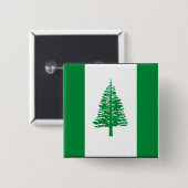 Norfolk Island Flag Vierkante Button 5,1 Cm (Voorkant /achterkant)
