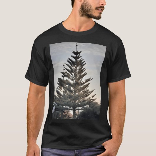 Norfolk Island pijnbomen bij zonsondergang T-shirt (Voorkant)