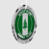Norfolk Island Round Emblem Ornament (voorkant)