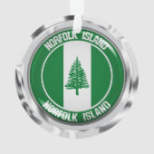 Norfolk Island Round Emblem Ornament (achterkant)