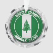 Norfolk Island Round Emblem Ornament (voorkant)