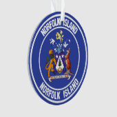 Norfolk Island Round Emblem Ornament (voorkant)