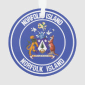 Norfolk Island Round Emblem Ornament (achterkant)