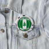 Norfolk Island Round Emblem Ronde Button 7,6 Cm (In situ)