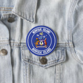 Norfolk Island Round Emblem Ronde Button 7,6 Cm (In situ)