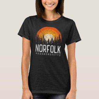 Norfolk Massachusetts MA 80s 90s Retro T-shirt