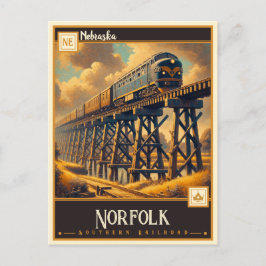 Norfolk, Nebraska | Antiek Briefkaart